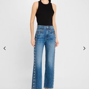 I.N.C.  Women's Blue Jeans with Eyelet Detailing
